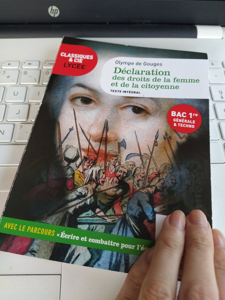 ccglosable's tweet photo. [#citation] « Femme, réveille-toi ; le tocsin de la raison se fait entendre dans tout l’univers, reconnais tes droits » in Olympe de Gouges, La Déclaration des droits de la femme et de la citoyenne. https://t.co/3uGnhBeSNK