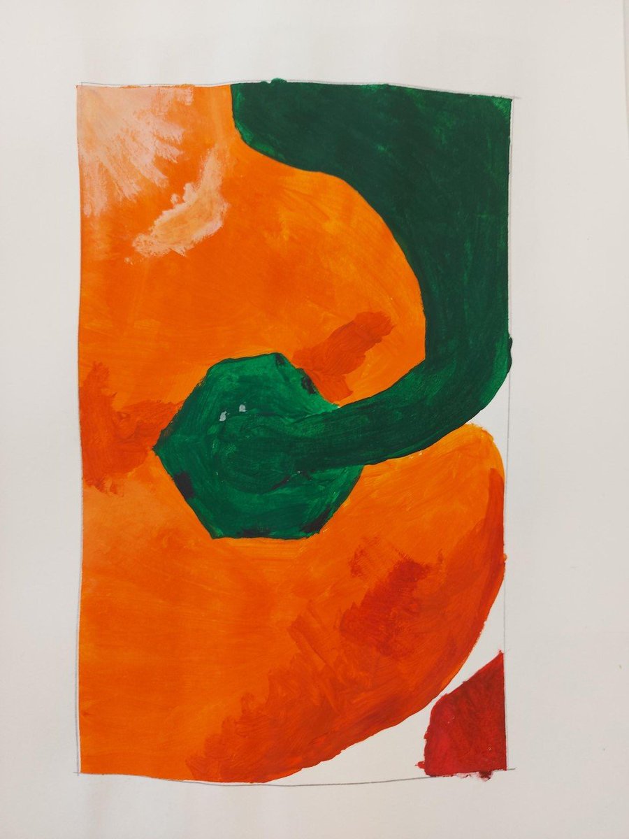 SSA_ADT's tweet photo. Below is 10A's Acrylic Pepper painting part way completed. They have been working on looking for different tones on the surface of the objects and applying it to their work. https://t.co/o5QLVzZ2Jf