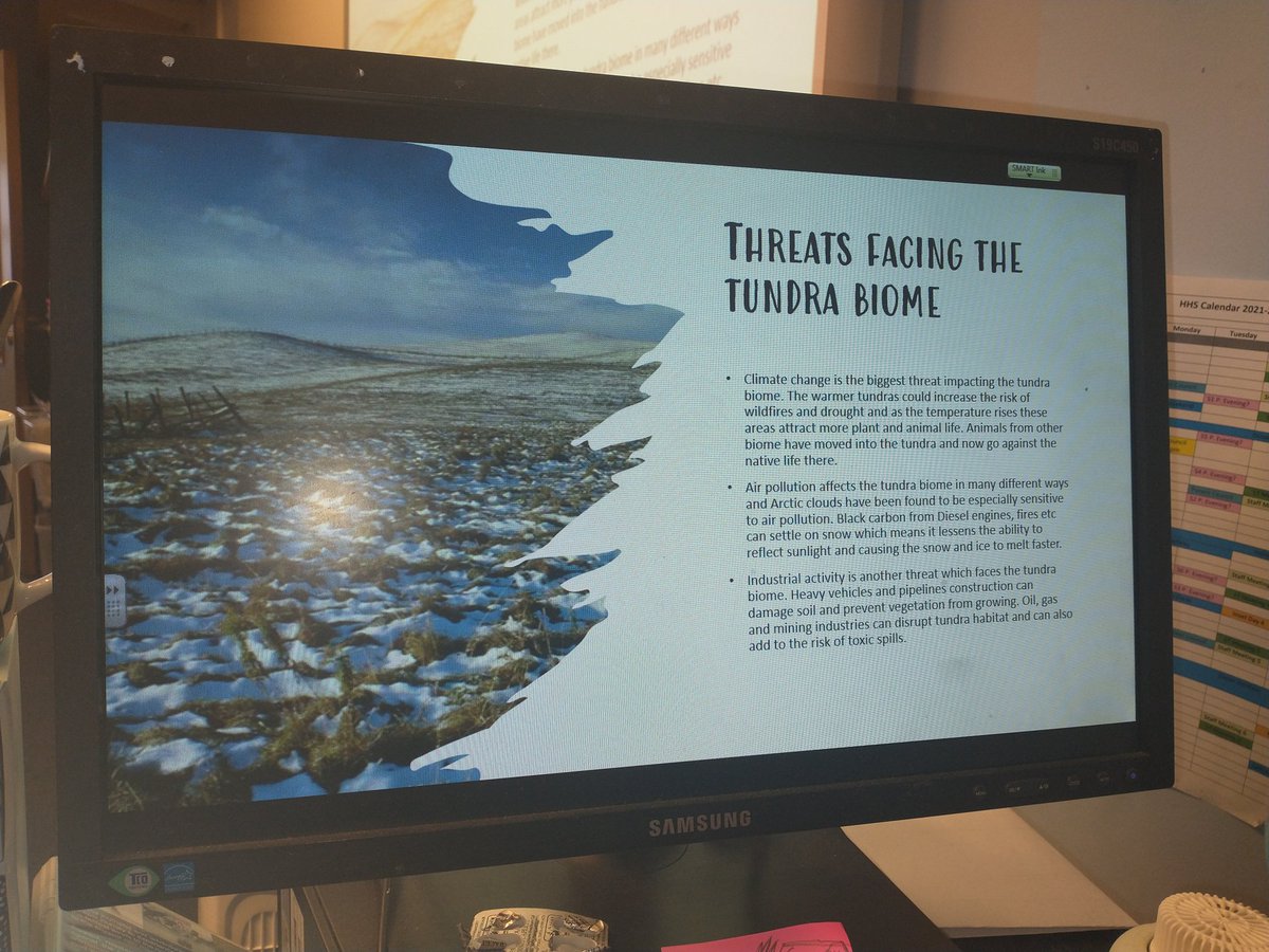 MissCaldwellHHS's tweet photo. Some excellent Biome presentations by S3 to showcase their understanding of plants, animals and human threats to the tundra and the desert. Lots of Level 4s achieved 🏜️🌍 #BGEGeography #ShowcasingExcellence
@HillheadHS @HHS_Humanities https://t.co/VteDPPs8P3