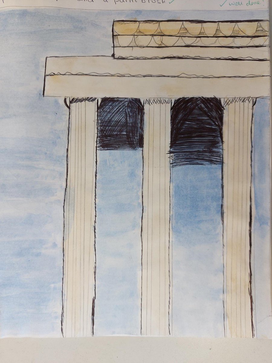 SSA_ADT's tweet photo. 9X3 have been looking at the Artist John Piper and have produced some really nice work in his style. https://t.co/CQV7cuU66R
