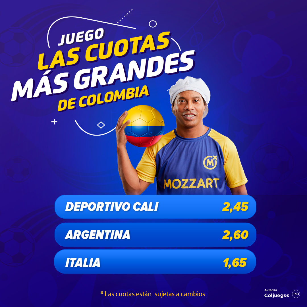 Las cuotas más altas las encuentras en Mozzart Bet ¿Qué esperas? Sé un ganador hoy, ve a mozzartbet.com.co 💰💰💰

#mozzartbet #casinoenlinea #seunganador🥇⚽ #apuestas #casadeapuestas #lasmejorescuotas🤑⚽🏆