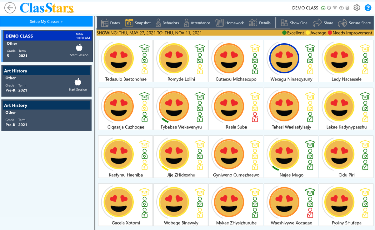 moshe_classtars's tweet photo. Hey everyone! This new feature allows you to quickly and easily share a screenshot of your #ClasStars dashboard while protecting identifiable student information! The pictures and names of the kids are automatically replaced! We're calling this feature #secureshare https://t.co/rd6W4BLwmw