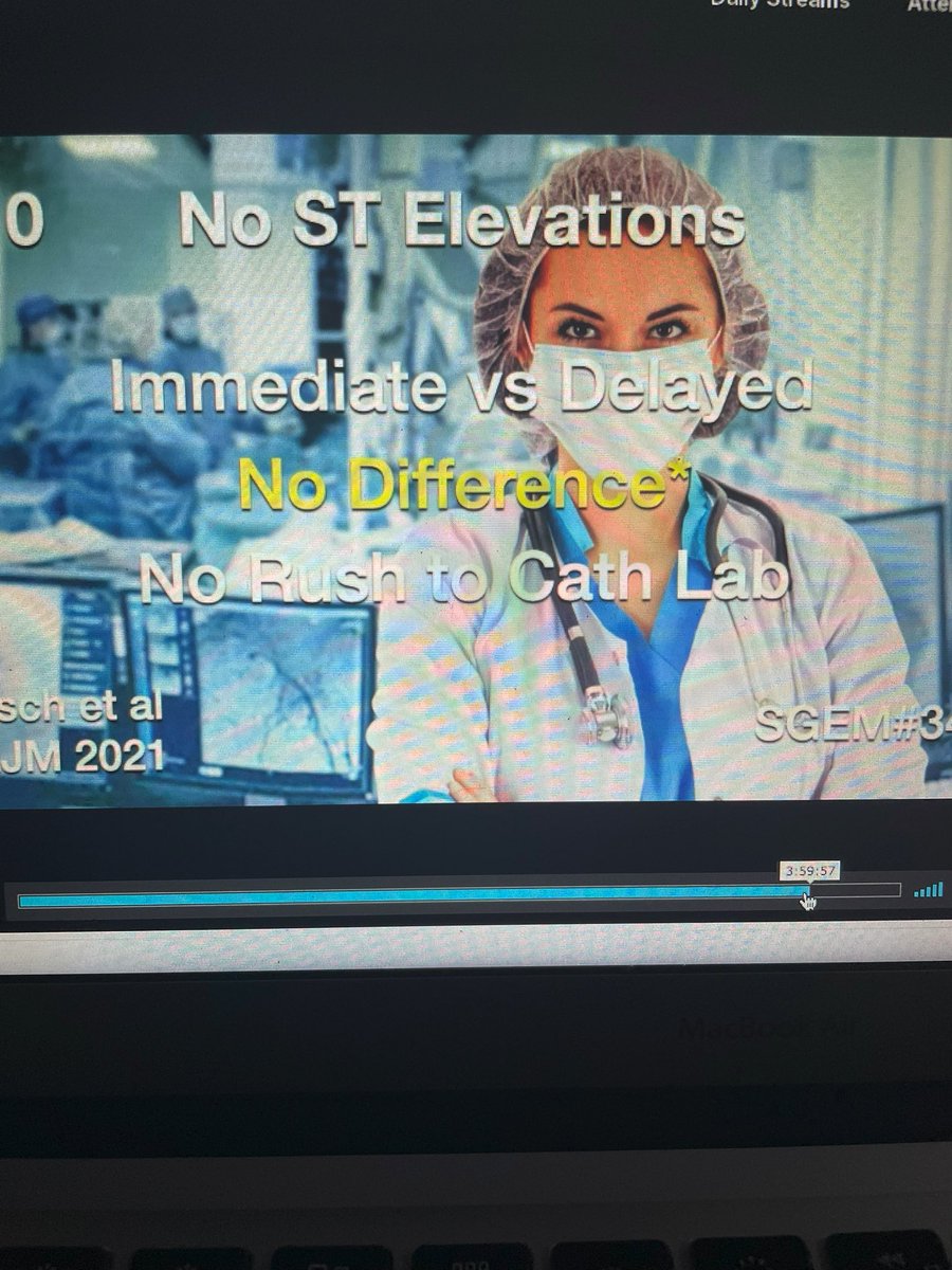Working at a hospital that has no Cath lab and often having delays with patients with NSTEMIs, this is good to know! #EMCSum21