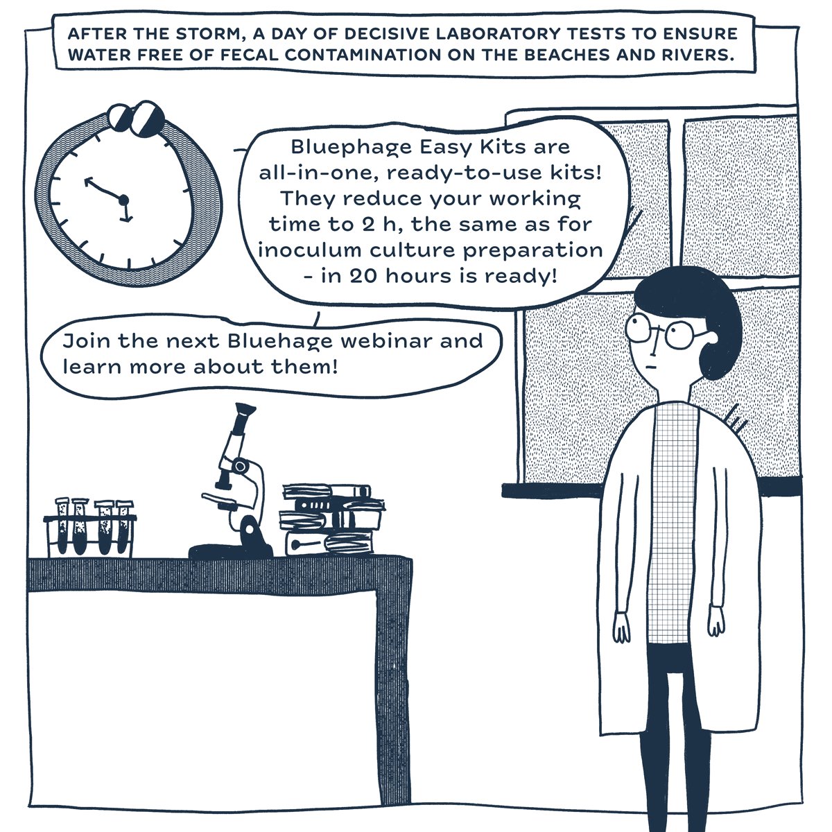 bluephageWATER's tweet photo. After a storm, it is urgent to test water safety to ensure it's safe to drink and for recreational use. In this new episode of #TheColiphagesHunters a lab technician will discover how Bluephage Easy Kits can drastically reduce time to get results
#Coliphages #SafeWater #SaveTime https://t.co/icKNBOscyF