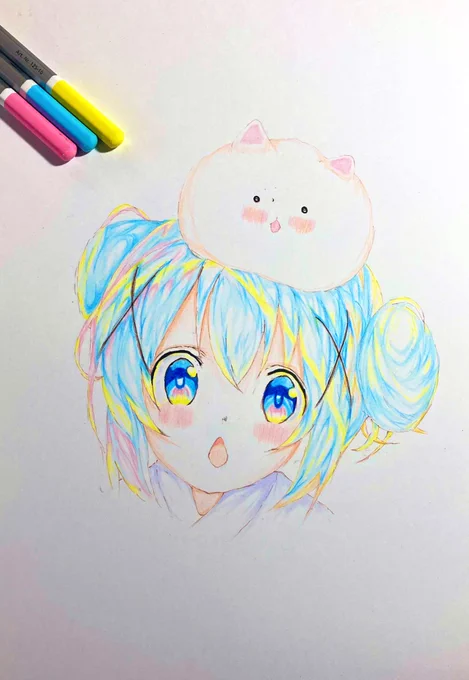 チノちゃんwithティッピー💙

私もごちうさ展行きたい〜!!
グッズ全部欲しいぐらいの良さですよね……💸💕)
大阪会場、ワンチャン行けたら(><)

描くキャラの偏りが凄いから、青系の色鉛筆減りが……笑💦))

♡RTりぷフォローよかったらお願いします🙇‍♀️
#ごちうさ 
#模写 
#色鉛筆 