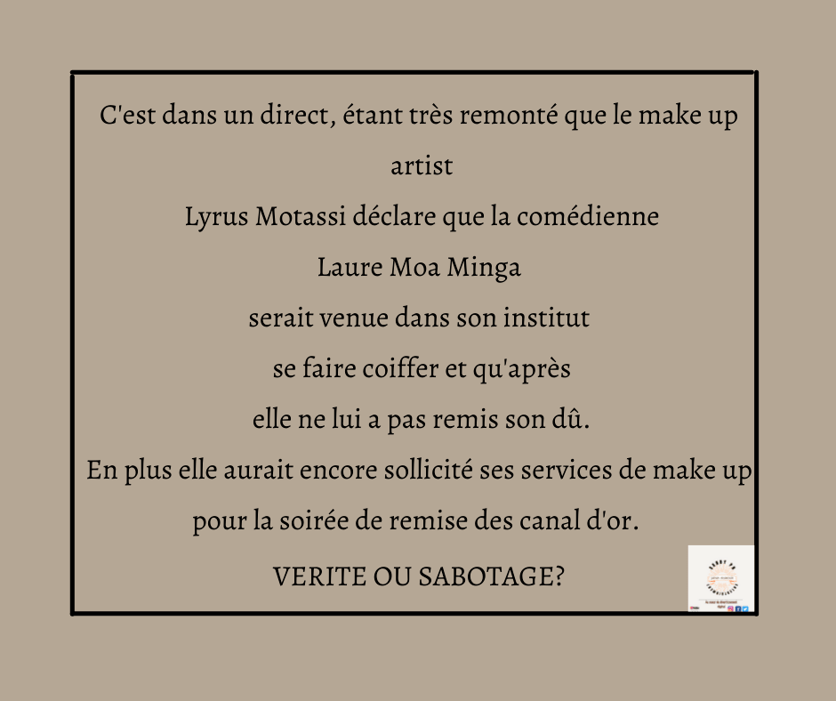 EntertainmentPn's tweet photo. Moa Minga n'a t-elle pas déjà assez de problèmes comme ça?
#lyrusmotassi
#moaminga https://t.co/WHEsktqG7d