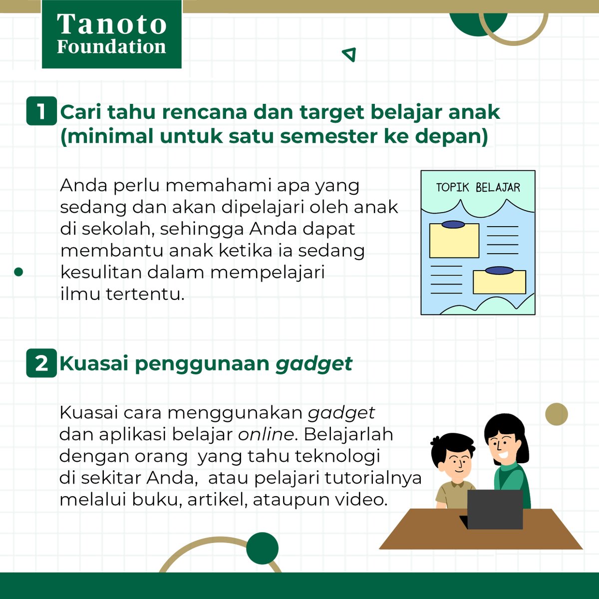 tanotoeducation's tweet photo. T-Parents, kita sebagai orang tua memiliki peran besar dalam pendampingan anak belajar.

#SIGAP #Parenting #TParents #MendidikAnak #Pendidikan #TanotoFoundation #Indonesia #PendidikanIndonesia #Edukasi #Literasi #OrangTua #Potensi #PotensiAnak #Mengasuh #Asuh #MengasuhAnak https://t.co/hEPsKhsTnw