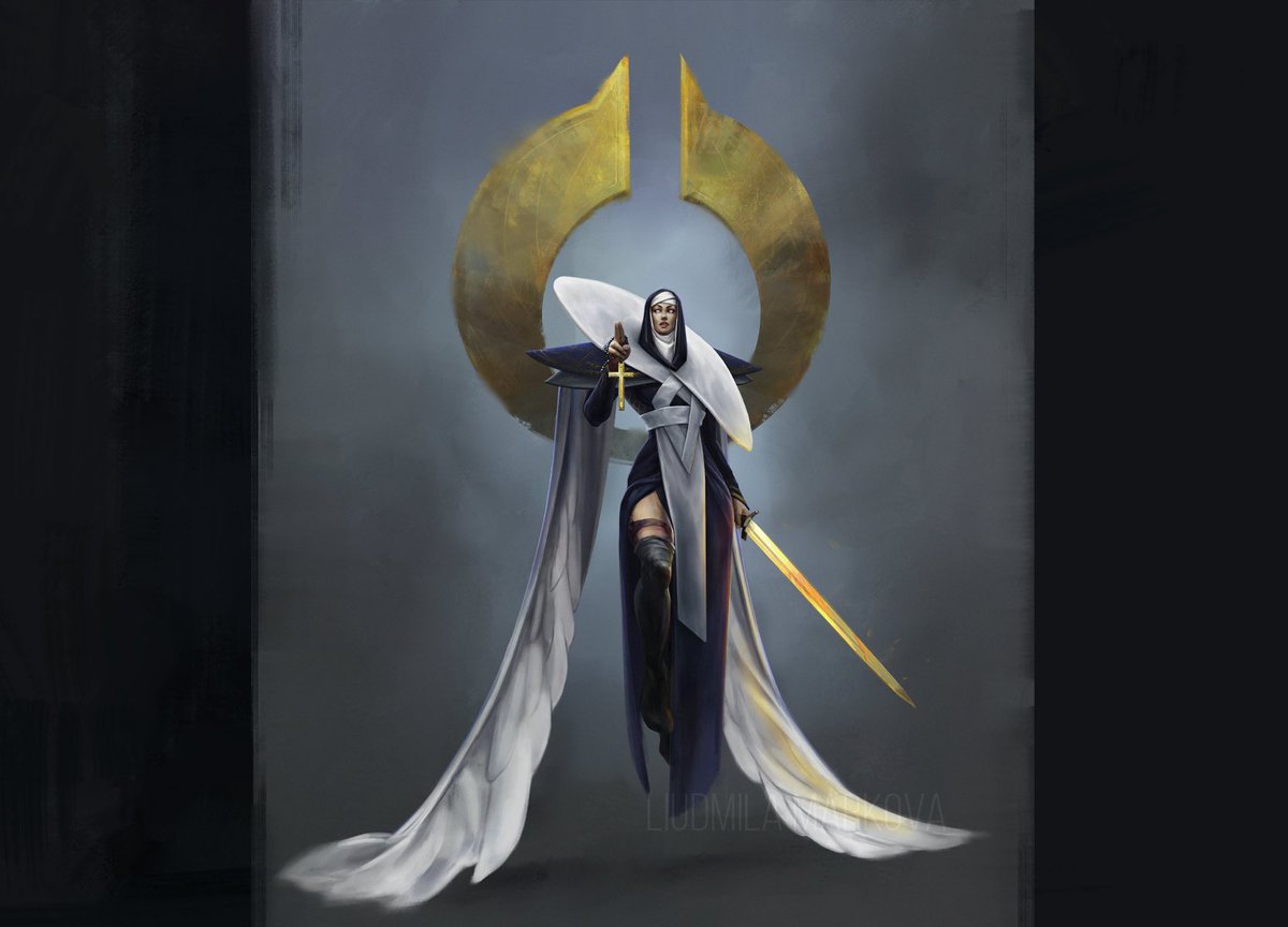 geshtalm's tweet photo. WIP for my Angel 🖤 #WIP #ArtistOnTwitter #concept #conceptart #conceptartist #drawing #character #characterdesign #angel #angelart #illustraion #painting https://t.co/yFRv6fbcrd