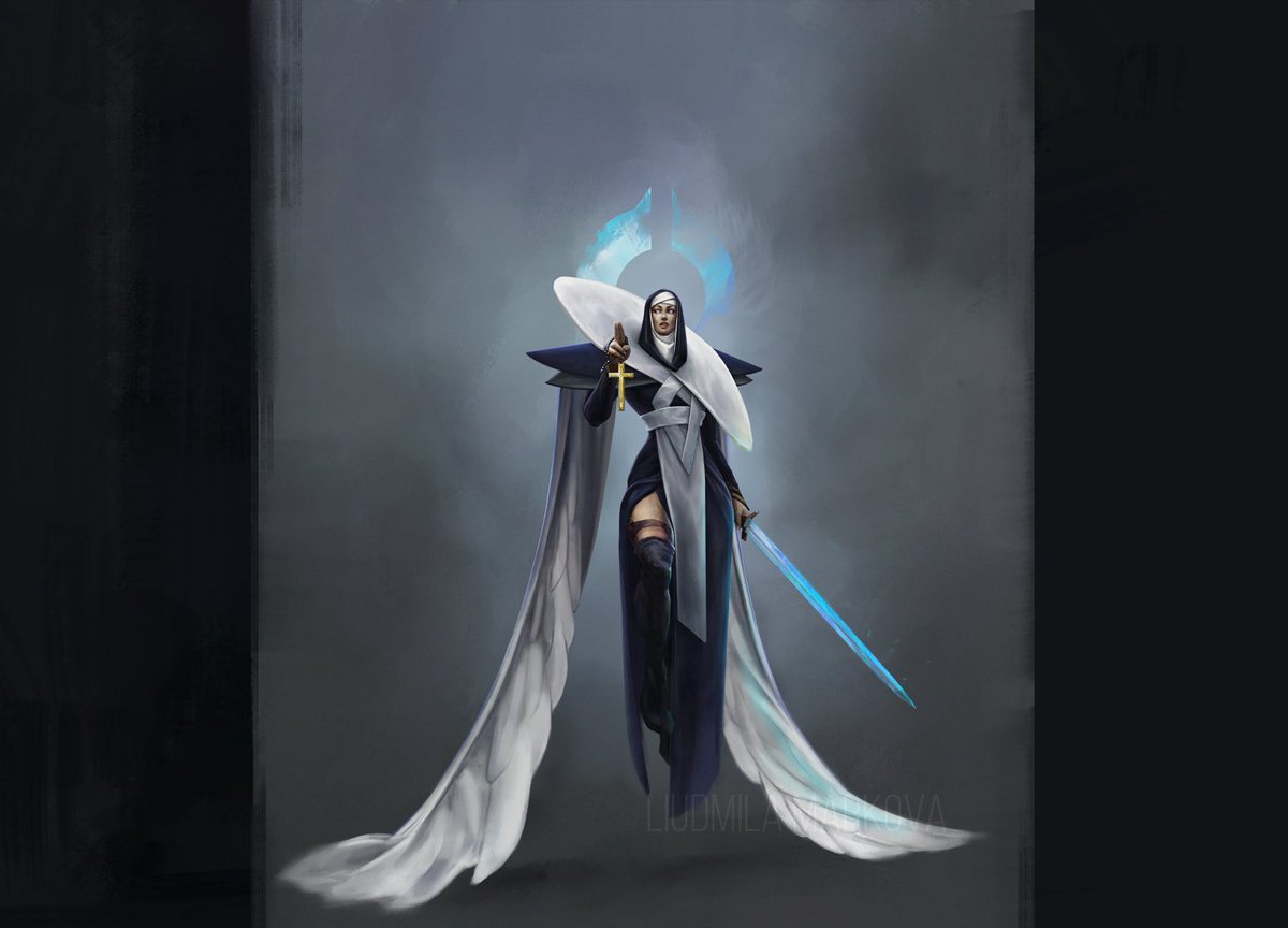geshtalm's tweet photo. WIP for my Angel 🖤 #WIP #ArtistOnTwitter #concept #conceptart #conceptartist #drawing #character #characterdesign #angel #angelart #illustraion #painting https://t.co/yFRv6fbcrd