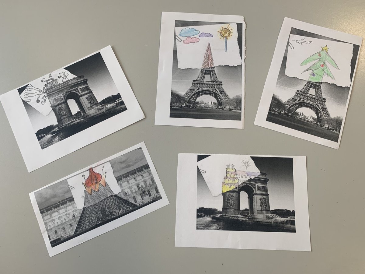 This week in our 'Club Français' INVOLVE club we learnt about <a href="/BenHeine/">Ben Heine</a> and his visual concept of Camera vs Pencil. Here are some examples of the pieces we created. 📷✏️