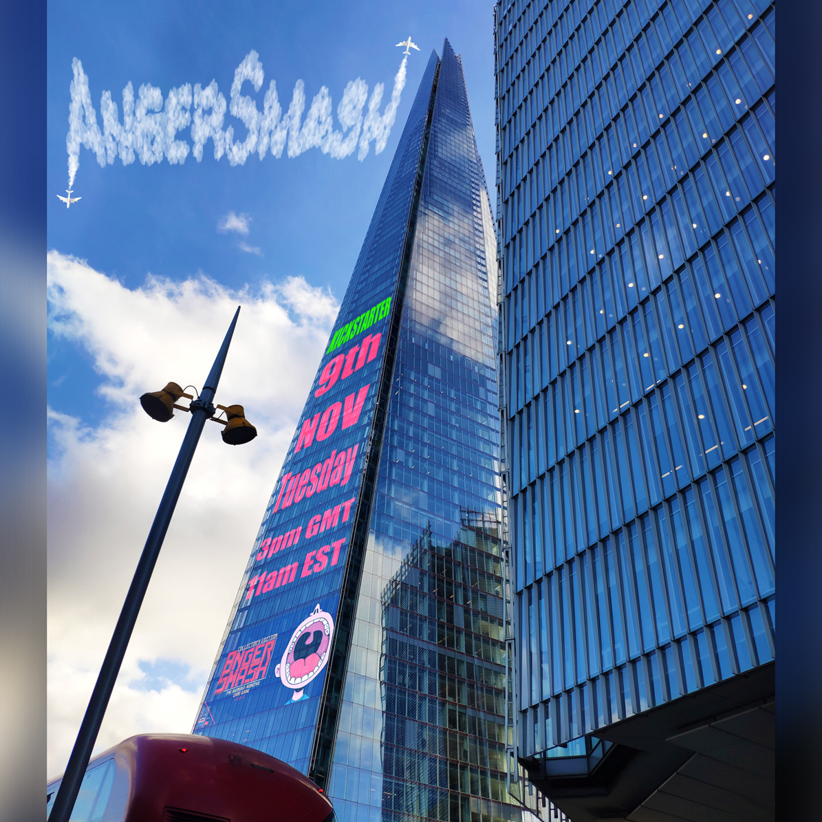 HowAmIWeird's tweet image. 🔥𝗧𝘂𝗲𝘀𝗱𝗮𝘆 𝗡𝗼𝘃 𝟵𝘁𝗵, 𝟯𝗽𝗺 𝗚𝗠𝗧 / 𝟭𝟭𝗮𝗺 𝗘𝗦𝗧 - AngerSmash #Kickstarter 🚀Launch🚀 Day! Excited to announce the upcoming launch from #theShard in #London. #boardgames #cardgames #tabletopgaming #kickstartergames