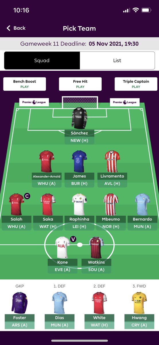 PontusE1990's tweet photo. @FPL_Swe Är det rätt bänk eller är BB ett alternativ tycker du?☺️ https://t.co/xF68G0MKfC