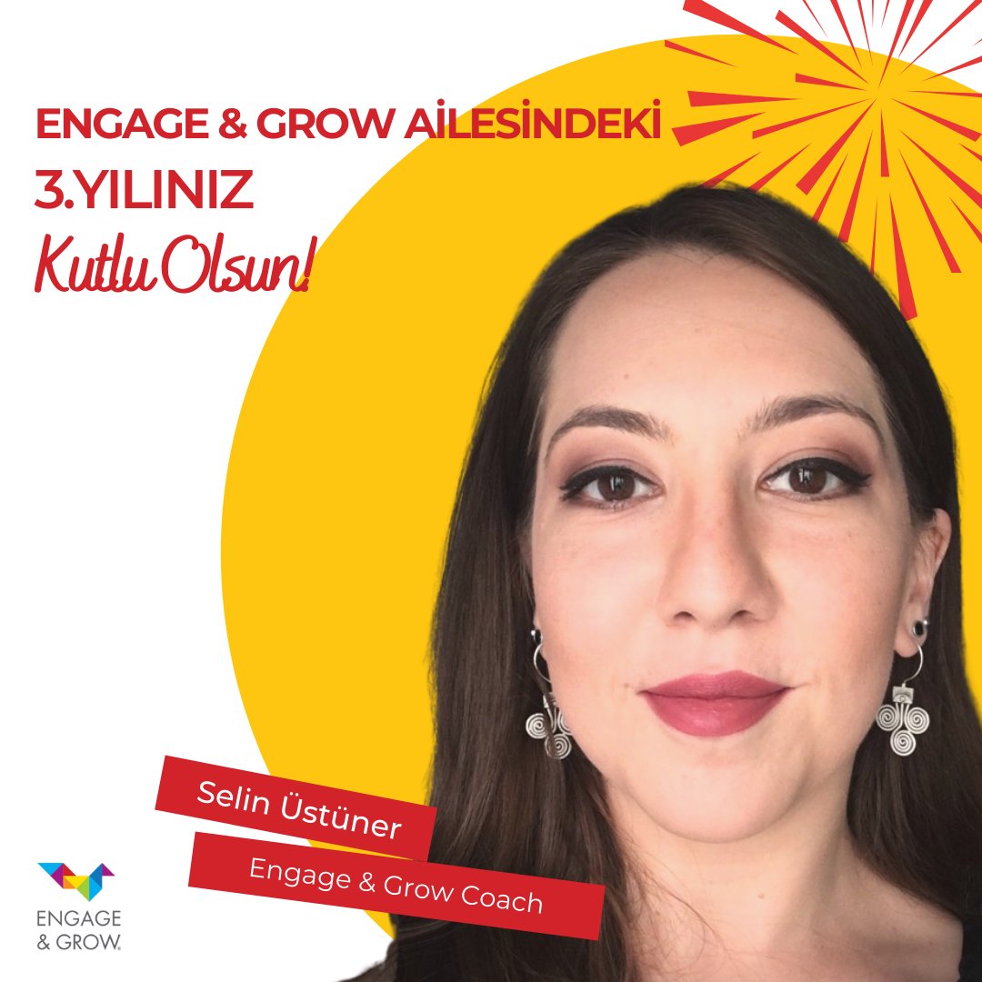 Engage &amp; Grow  Partnerlerimizden Selin Üstüner'in, #EngageandGrow ailesindeki 3. yılını kutluyoruz.🎊🎊

#DreamTeam #EngageandGrowTurkey #ÇalışanBağlılığı #Ekip #EkipArkadaşı #Yıldönümü #Partner