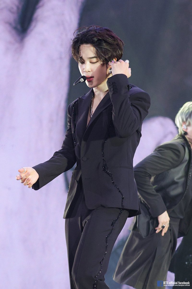 BTS 'JIMIN', wore JAYBAEK COUTURE black single couture suit with