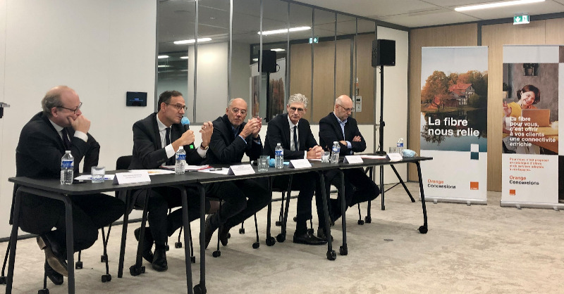presseorange's tweet photo. [CP] @Orange, @BanqueDesTerr, @CNP_Assurances et EDF Invest officialisent le lancement d’Orange Concessions.