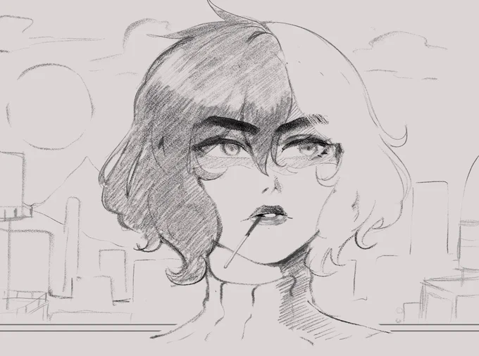 Sketching the patented Villeneuve Smolder ™ 