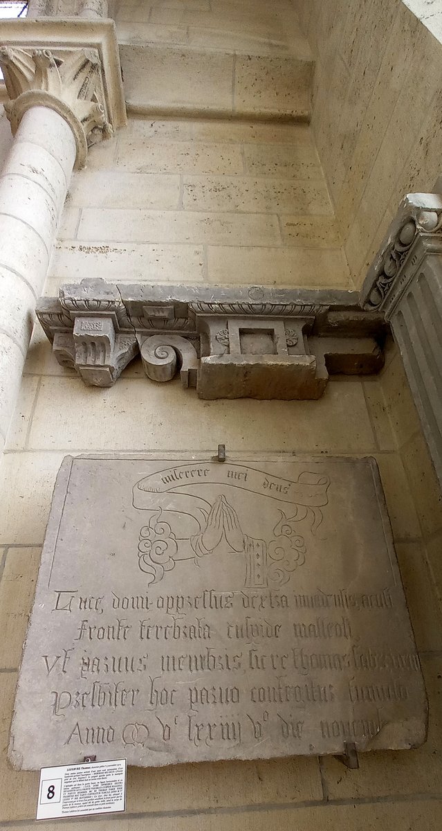 LaonTourisme's tweet photo. #CeJourLà était assassiné en 1574 le chanoine de #Laon Thomas Lefebvre... par un de ses confrères! Voici sa pierre tombale conservée désormais tribune sud dans le musée lapidaire. Son meurtrier sera dégradé et livré à la justice...
#Laon #Aisne #cathédrale #solvedcase #OTD https://t.co/WmJccuQTIM