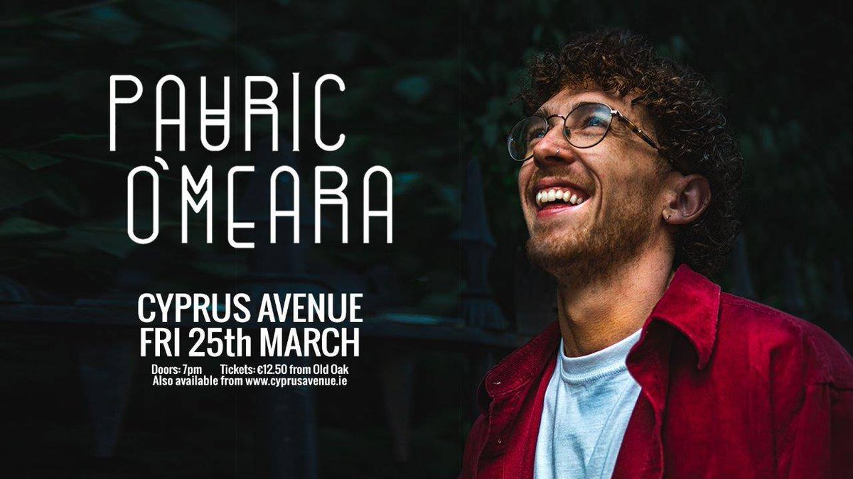 With his upcoming show in Winthrop Avenue sold out months in advance, @pauric_o_muso_ is set to return by popular demand for his biggest Cork show yet at Cyprus Avenue on March 25th. Tickets on sale at 10AM from cyprusavenue.ie