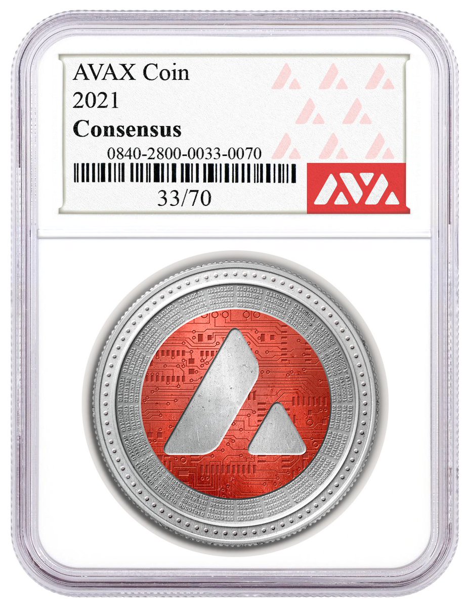 jeuaneth's tweet image. How can you not fall in love with such a beautiful #AvaxCoin when you are an #Avalanche fan... #NFT @AvaxCoins 
Mint yours at avaxcoins.com to celebrate our ATH 😍