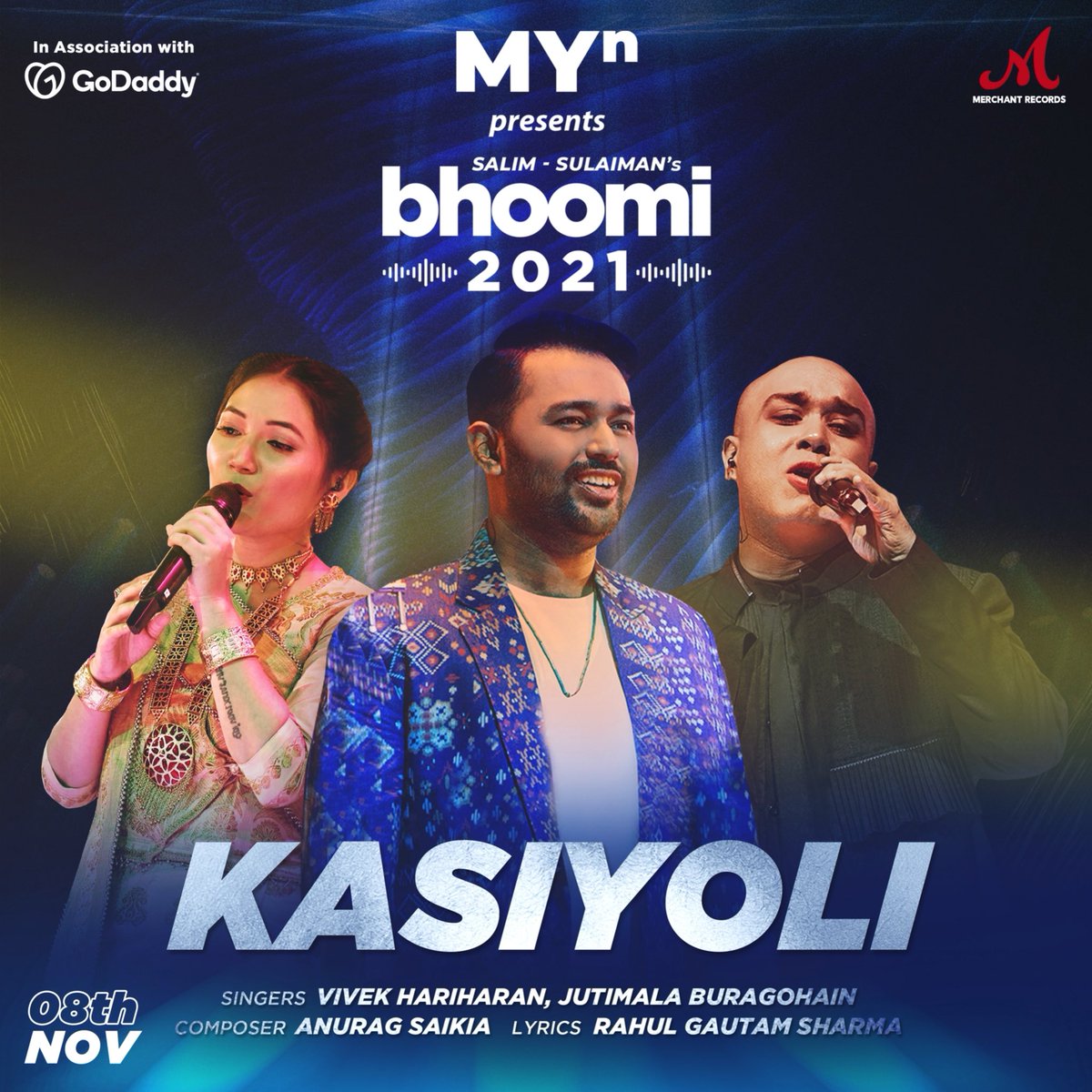 The 4th song of #bhoomi21 is Kasiyoli composed by the genius @AnuraagPsychaea featuring @vivekhariharan5 & @Jutimala94 .
Written by Rahul Gautam Sharma 

This song is truly a masterpiece & has some really beautiful guitars by Ishan Das 

Releasing on 8th November