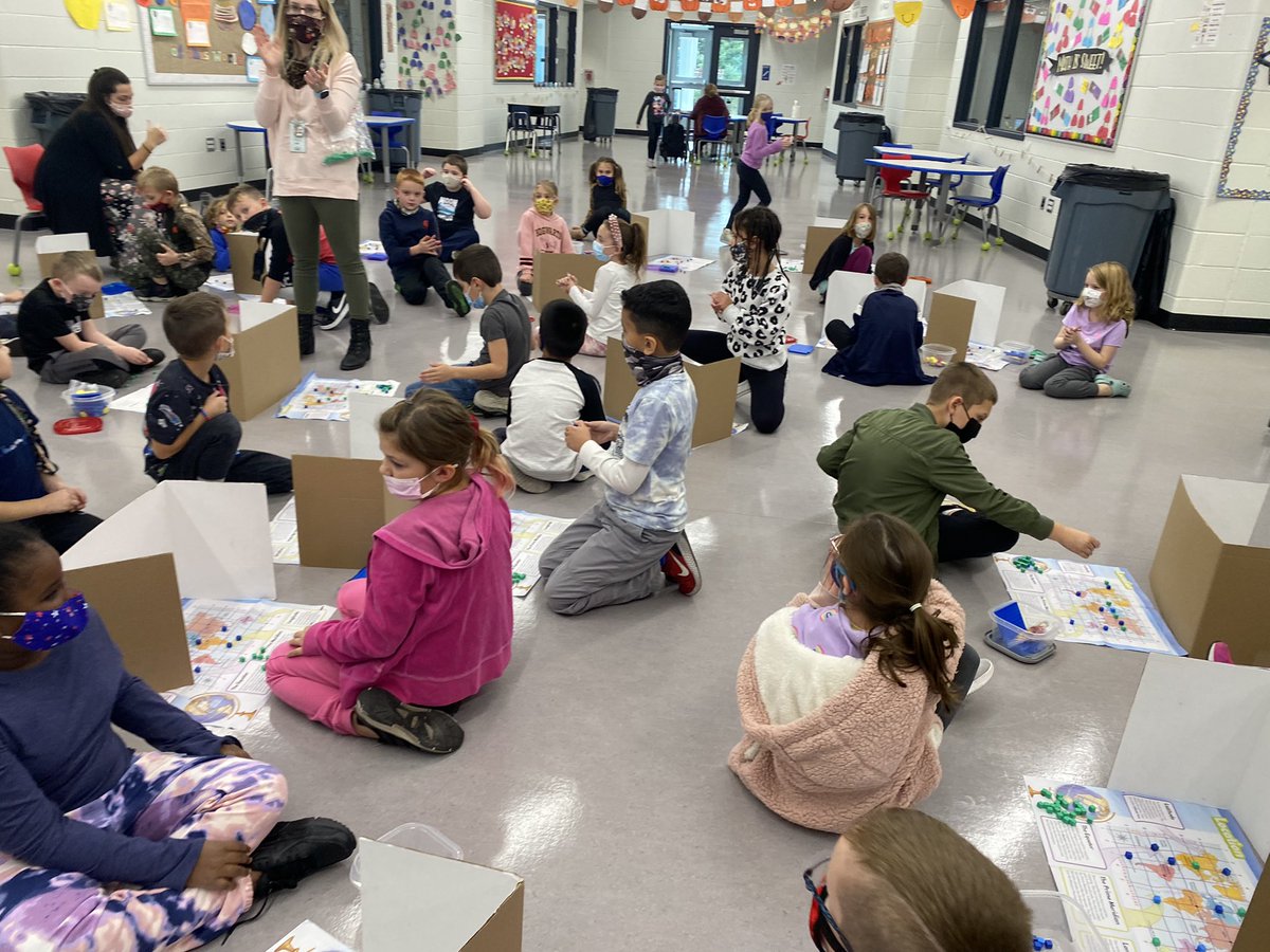 Ms. Fisher and Ms. Atwater took over the pod to play Battleship. This helped their students learn how to use a map grid!