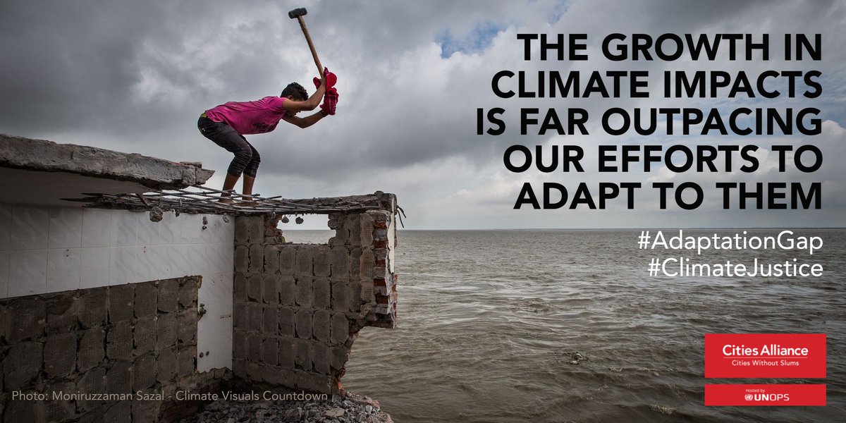 CitiesAlliance's tweet photo. As the world looks to step up efforts to cut #greenhousegas emissions, these are still nowhere near strong enough. It's time to scale up #ClimateFinance for #adaptation or humanity will face major disruptions 👉 New @UNEP #AdaptationGap report https://t.co/RBJE1O6zEB

#EyesOnCOP https://t.co/AvtPxjB86K