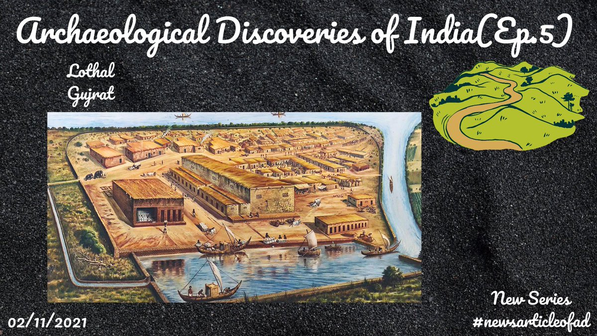 newsarticleofad's tweet photo. Discovered in 1954, Lothal was excavated from 13 February 1955 to 19 May 1960 by ASI. The city was inhabited during 3700 BCE and was a thriving trading port. 

https://t.co/FzAzyWkEyE

#lothal #gujrat #indianewseries #archaeology #india #ivc https://t.co/1clUTD7wzp