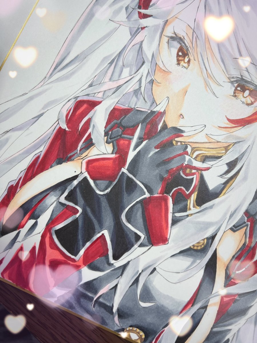 オイゲン色紙塗り〜🖌
進捗上げるより先に大体塗ってしまったw 