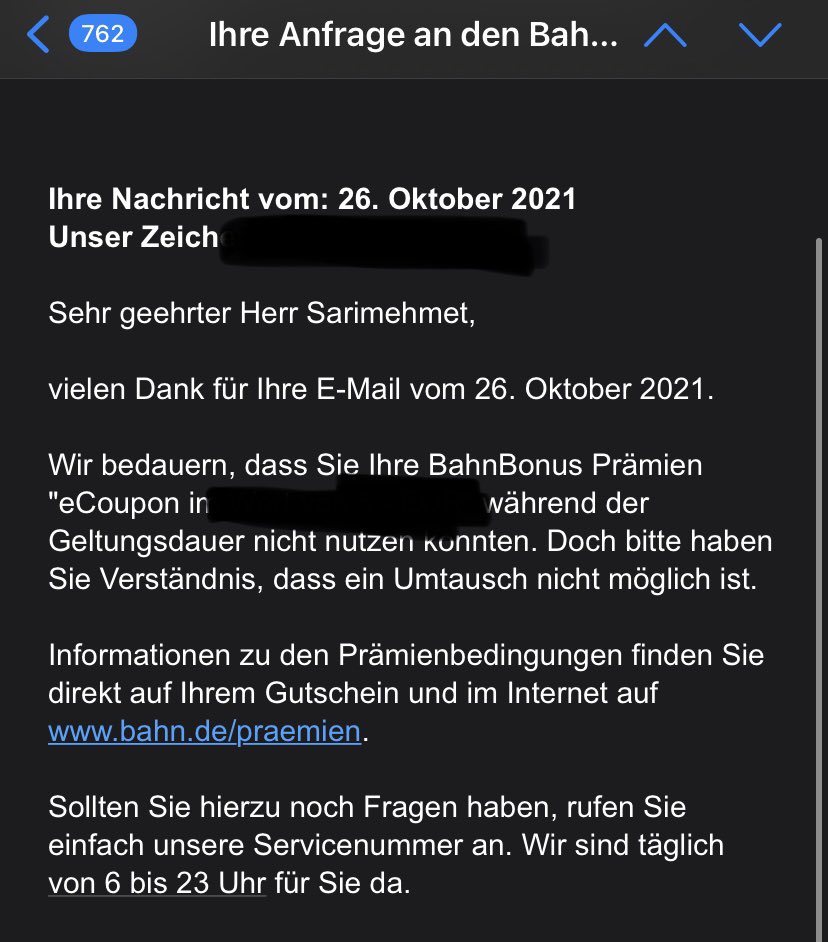 artemishian's tweet photo. Welch Kulanz, die Gutscheine während des Lockdowns nicht zu ersetzen😂@db_info @DBBahn @DB_Presse https://t.co/vvGiRECglv