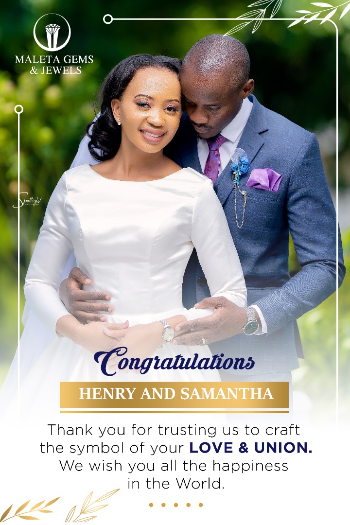 Henry and Samantha, this was classic - and thank you for associating with classic wedding rings from Maleta Gems and Jewels