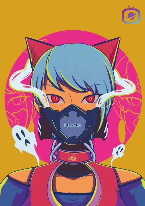 Ranny927's tweet photo. My original imagined Cyberpunk Style Avatar of SecondLive Metaverse in the future.

Took quiet a lot of time to created barely reach deadline but I think worth of it hoping for surprise coming from SecondLive. @siri2018 https://t.co/Sl9pP84b0t