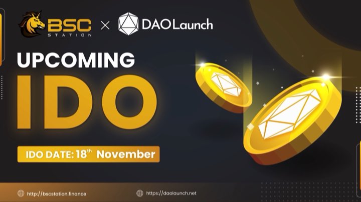📣 Glad to present the next IDO project @DAOLaunch

⏰4AM, 18th Nov (UTC)
📍Join at: bscstation.finance/#/launchpad

👉Stake min. 15K BSCS for guaranteed allocation: stake.bscstation.finance/#/ido-pools
👉Sign up for community whitelist:
bit.ly/3mJOqe3

ℹ️Details: bscstation.medium.com/daolaunch-is-l…