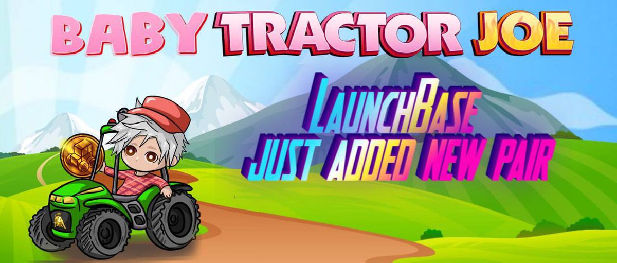 tractorjoebaby's tweet photo. LaunchBase just added new pair 
👀 there are a few hours left before the launch and preparations
🔥 HOT FAIR LAUNCH🔥 
https://t.co/6ztdi9KL4C
🔺BTRACTOR-WAVAX
🪙 Token: TRACTOR JOE BABY (BTRACTOR)
👉 Contract: https://t.co/SQStrOLJpr
👉 Live Trading Bot: https://t.co/GoZmUmush1 https://t.co/KE98NNBUrw