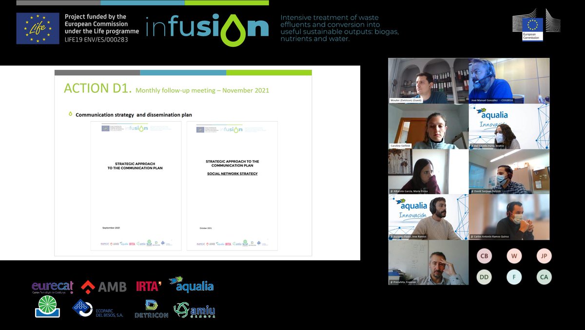 LifeInfusionEU's tweet photo. Today's follow-up meeting!๐ป
๐ขThe project's communication plan and social network strategy are here!
They will be uploaded on the #lifeinfusion website very soon!
๐ https://t.co/tVVIg8nnPU
#INFUSIONteam #Innovation #CircularEconomy #Lifeproject https://t.co/7fo3GAseVU