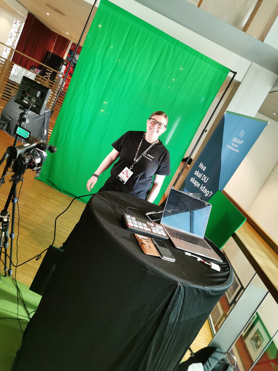 GreenScreen mini game stand is up and ready #TEDxArendal #Arendal #TedTalk #TEDx #ArendalKulturhuset
