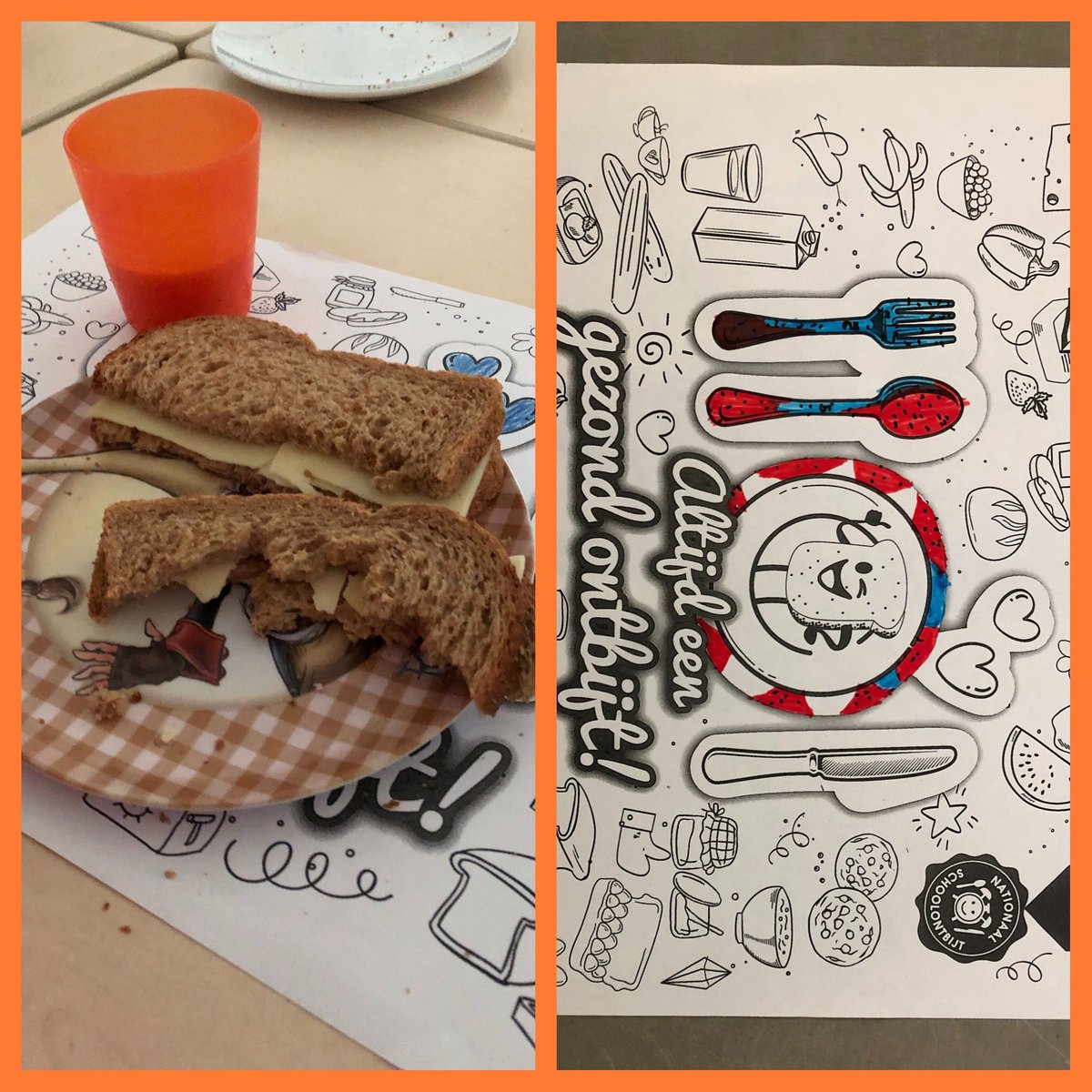 Vandaag hebben we met alle groepen meegedaan aan het nationaal schoolontbijt. Gezellig met zijn allen ontbijten!!@DeTeugelaar @SAAMscholen