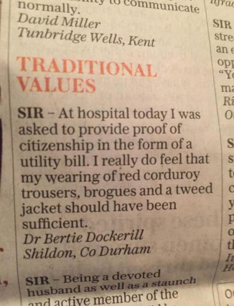 Dr Dockerill. Marvellous.