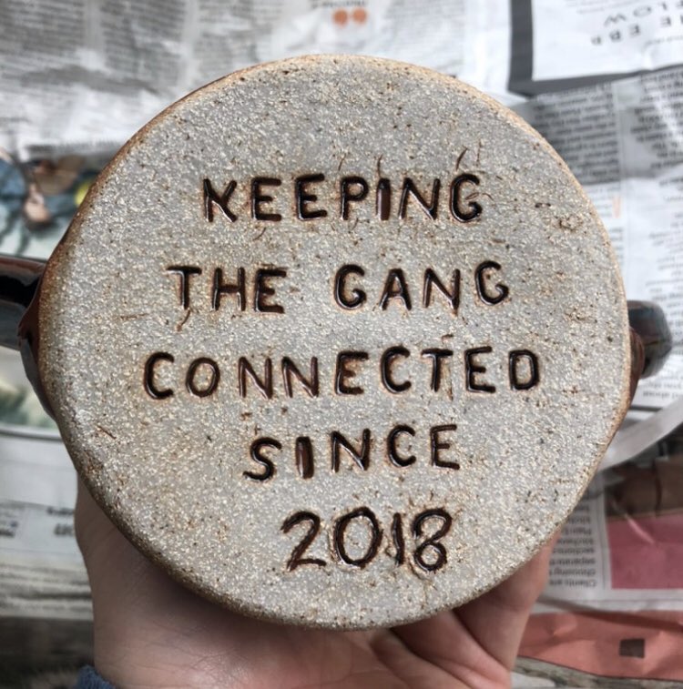 bryn_thompson's tweet photo. @StueyCookie @CiderReviewAdam @Cider_Review My favourite present!! The finest cider vessel going from @EllisPotteryHH! I love it so much we clubbed together as the pub quiz teams for @CharlieTaylor4’s  #Connected anniversary. They are just perfect for drinking a proper cider in! 🍏🍎🍻 https://t.co/T01fUerk4N