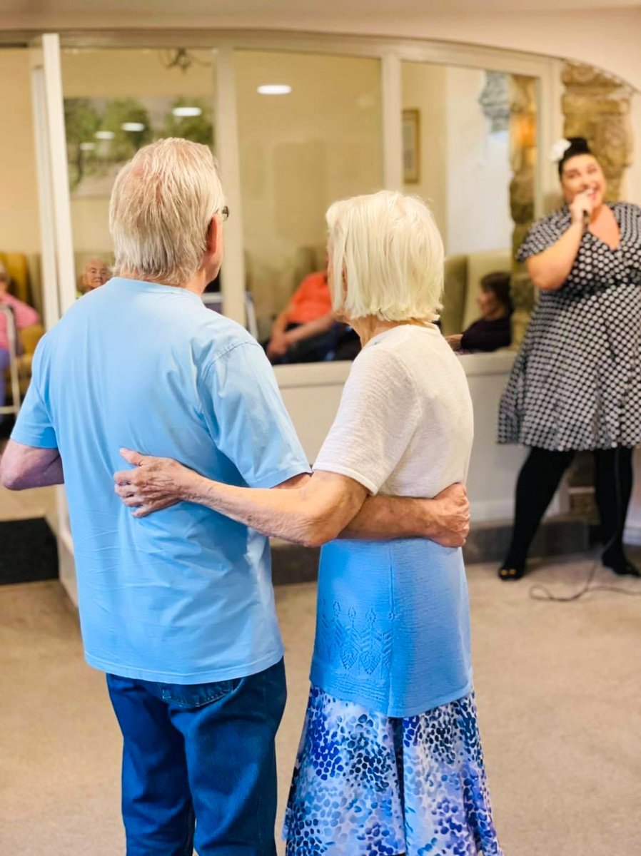Wellburncare's tweet photo. Have you got that Friday feeling yet?

At our home Whorlton Grange it’s Friday every day with all the fun live music and dancing residents get to enjoy! 🥰 

#lifeatwellburn #residents #dancing #livemusic #cute https://t.co/cChDlB95my