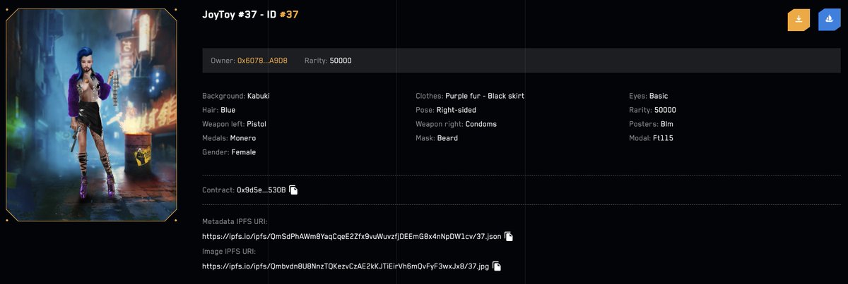 Check out the full gallery of heroes in our app. Download your full size image from IPFS.