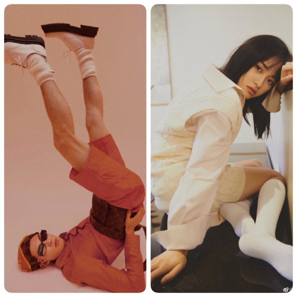 AyiWhd's tweet photo. The King and Queen of parallel photo shoots. In my eyes, any individual photo shoots will match somehow. #thedaomings #daomingsi #dongshancai #dylanwang #wanghedi #shenyue #mensuno #sense #travelingscope https://t.co/ycZmoHfzgF