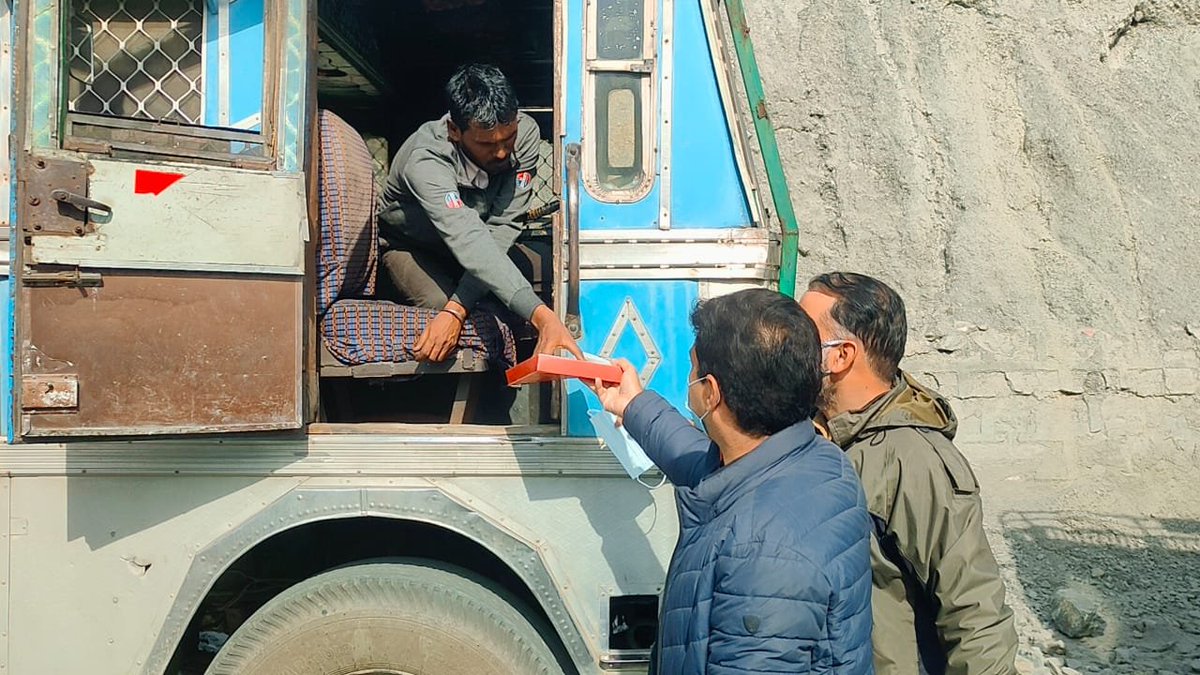 Deputy Commissioner (DEO), Ramban (@dcramban) on Twitter photo Motor Vehicles Dept, Ramban, led by ARTO, Sh. Shafkat Majeed, celebrating Deepawali with transporters and drivers. Sweets and masks distributed. <a href="/diprjk/">Information & PR, J&K</a> <a href="/OfficeOfLGJandK/">Office of LG J&K</a> <a href="/DrJitendraSingh/">Dr Jitendra Singh</a> <a href="/nitishwarKumar/">Nitishwar Kumar IAS</a> <a href="/ddnews_jammu/">DD NEWS JAMMU | डीडी न्यूज़ जम्मू</a> <a href="/infjammu/">Information & PR (JD Jammu)</a> Motor Vehicles Dept, Ramban, led by ARTO, Sh. Shafkat Majeed, celebrating Deepawali with transporters and drivers. Sweets and masks distributed. <a href="/diprjk/">Information & PR, J&K</a> <a href="/OfficeOfLGJandK/">Office of LG J&K</a> <a href="/DrJitendraSingh/">Dr Jitendra Singh</a> <a href="/nitishwarKumar/">Nitishwar Kumar IAS</a> <a href="/ddnews_jammu/">DD NEWS JAMMU | डीडी न्यूज़ जम्मू</a> <a href="/infjammu/">Information & PR (JD Jammu)</a>