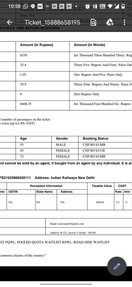 abh2804's tweet photo. @IRCTCofficial @RailMinIndia @AshwiniVaishnaw @rajengohainbjp 
Is it even possible for a lady of 72 year old to hop up in middle berth? What is the use of preference if we did not get even lower berth. https://t.co/JzkNQVFRpf