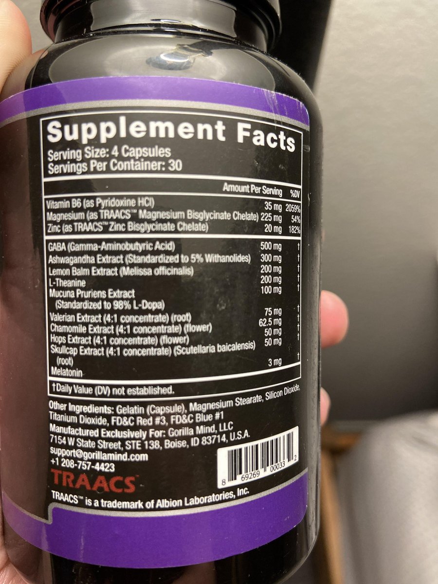 training_smart7's tweet photo. Sleep is an important and sometimes overlooked factor in recovery. Sleep supplements can be of use if you have trouble getting your 7-9 hours in. I’m a big fan of Gorilla Dream from Gorilla Mind. #sleep https://t.co/GtuEIya6mO