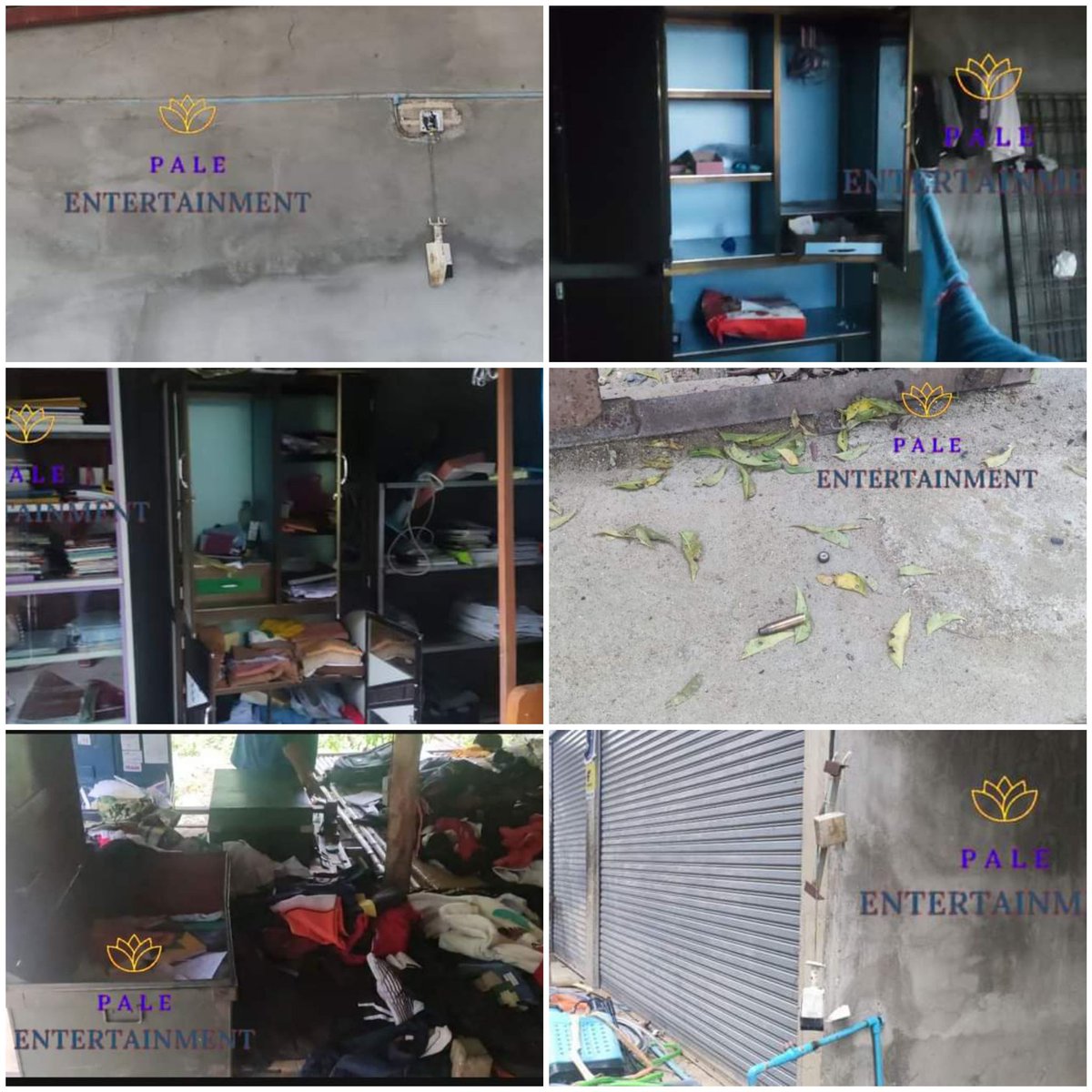 miN13700's tweet photo. Junta troops opened fire about 15 shots at house of family of NLD MP U Zaw Htet in Mindaingpin village, Pale tsp at around 3:30 pm on Nov 4. They destroyed CCTVs &amp; stole household items. They also raided house &amp; looted items this morning, Nov 5
#Nov5Coup
#WhatsHappeningInMyanmar https://t.co/3D8gdbncuL