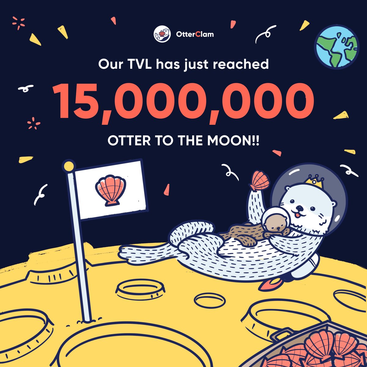 OtterClam's tweet photo. 🦦 Let's aim for the 'Otterside' of the moon! 🦦

#MOGMI  $CLAM https://t.co/qJXXm12lBM
