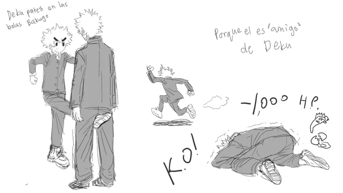 This should have happened ༎ຶ‿༎ຶ
(Actually this never happened)
 Translation:
Deku kicked bakugo's balls, because he's a friend of Deku

#mha #bnha #MyHeroAcademia #BokuNoHeroAcademia #bakugoukatsuki #midoriyaizuku #Deku 