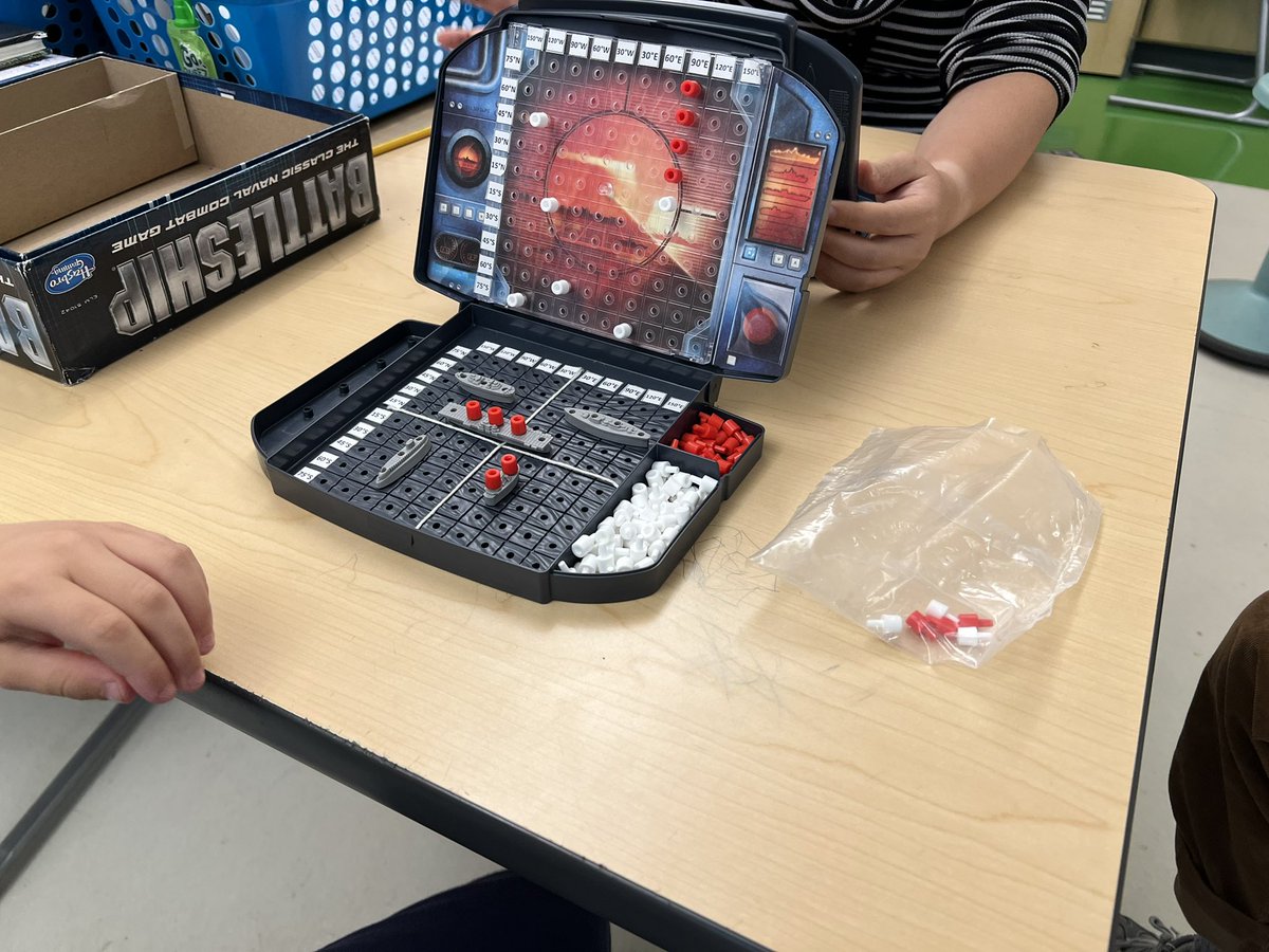 FRR_4H's tweet photo. You sunk my #battleship! 4H played #latitude #longitude Battleship in #socialstudies to help solidify our use of coordinates &amp; to review our hemispheres. #mappingskills #learningisfun https://t.co/eA94xPOpBT