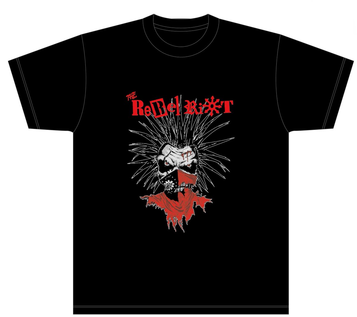 bronzefistrecs's tweet photo. 【12/19発売！】THE REBEL RIOT・ドネーションTシャツ。
売り上げの内、1200円を戒厳令下にて当局の目をかいくぐり活動を続けるTHE REBEL RIOTとミャンマーPUNKS達による「Food Not Bombs Myanmar」の活動に寄付します。同時発売のCDもTシャツも通販サイトの送料は無料です。
https://t.co/mxwRZBJLHh https://t.co/PiFLSbUCeR