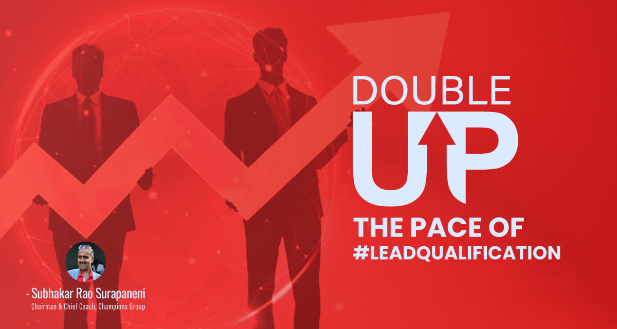 SubhakarRao's tweet photo. Find out how you can empower your team to #DoubleUp the pace of #LeadQualification with customer behavior insights. Time to personalize your customer journey based on customers’ actions. https://t.co/jo8bUBXwRq #LeadScoring #LeadGeneration #LeadData #MarketingData #ChampionsGroup https://t.co/dJgJH9XLi1